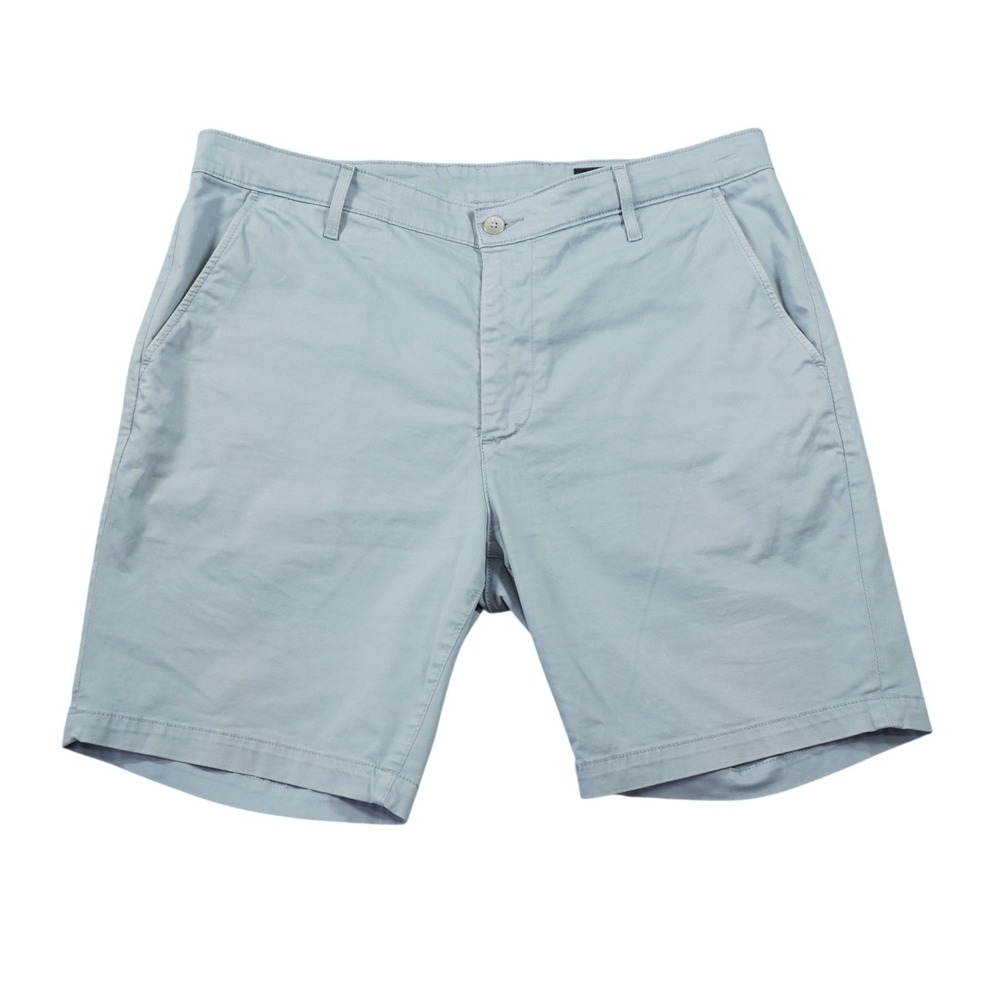 AG Adriano‎ Goldschmied Wanderer Slim Short Mens 38 Light Blue Grey Chino Shorts
